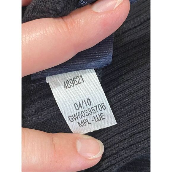 TOMMY HILFIGER • IOWA Hawkeyes • Black Cable Knit Cardigan • Ladies Size L - Picture 10 of 10